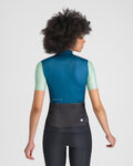 SPORTFUL Cyklistický dres s krátkym rukávom - SUPERGIARA LOGO W - modrá/zelená