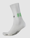 SPORTFUL Cyklistické ponožky klasické - RIDE DOLOMITES - biela/zelená