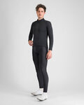 SPORTFUL Cyklistický dres s dlhým rukávom zimný - CLASSIC THERMAL - čierna
