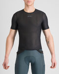SPORTFUL Cyklistické tričko s krátkym rukávom - WINTER LAYER - čierna