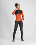 SPORTFUL Cyklistická zateplená bunda - SUPERGIARA 2 W - oranžová/čierna