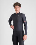 SPORTFUL Cyklistický dres s dlhým rukávom zimný - SUPERNOVA THERMAL - čierna