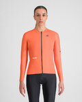 SPORTFUL Cyklistický dres s dlhým rukávom zimný - SUPERNOVA THERMAL W - oranžová