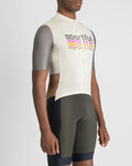 SPORTFUL Cyklistický dres s krátkym rukávom - SUPERGIARA 2 - ivory/šedá