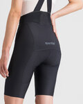 SPORTFUL Cyklistické nohavice krátke s trakmi - LTD 2 - čierna