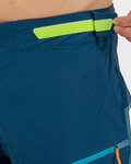 KARPOS Cyklistické nohavice krátke bez trakov - RAPID BAGGY - modrá/zelená