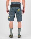 KARPOS Cyklistické nohavice krátke bez trakov - BALLISTIC EVO - modrá/šedá