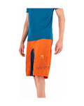 KARPOS Cyklistické nohavice krátke bez trakov - BALLISTIC EVO - oranžová