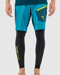 KARPOS Cyklistické návleky na nohy - LEG COVERS - čierna/zelená