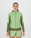 KARPOS Cyklistická vetruodolná bunda - LAVAREDO W - zelená/svetlo zelená