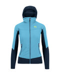 KARPOS Cyklistická vetruodolná bunda - LAVAREDO W - svetlo modrá/modrá