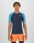 KARPOS Cyklistické tričko s krátkym rukávom - LAVAREDO - čierna/modrá