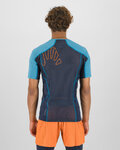 KARPOS Cyklistické tričko s krátkym rukávom - LAVAREDO - čierna/modrá