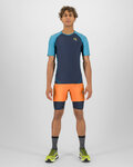 KARPOS Cyklistické tričko s krátkym rukávom - LAVAREDO - čierna/modrá