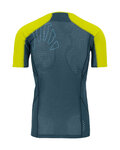 KARPOS Cyklistické tričko s krátkym rukávom - LAVAREDO - zelená/žltá