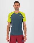 KARPOS Cyklistické tričko s krátkym rukávom - LAVAREDO - zelená/žltá