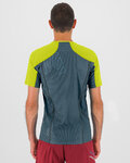 KARPOS Cyklistické tričko s krátkym rukávom - LAVAREDO - zelená/žltá