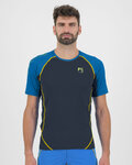 KARPOS Cyklistické tričko s krátkym rukávom - LAVAREDO - čierna/modrá