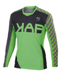 KARPOS Cyklistický dres s dlhým rukávom letný - JUMP - zelená/šedá