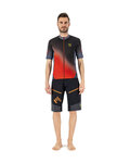 KARPOS Cyklistický dres s krátkym rukávom - JUMP - červená/čierna