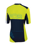 KARPOS Cyklistický dres s krátkym rukávom - VERVE - žltá/modrá