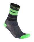 KARPOS Cyklistické ponožky klasické - VERVE - šedá/čierna/zelená