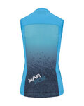 KARPOS Cyklistický dres bez rukávov - VERVE EVO - tyrkysová