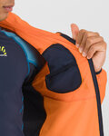 KARPOS Cyklistická vetruodolná bunda - LOT EVO - oranžová/čierna