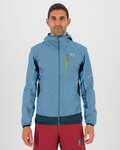 KARPOS Cyklistická vetruodolná bunda - LOT EVO - svetlo modrá/čierna