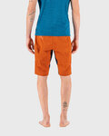 KARPOS Cyklistické nohavice krátke bez trakov - VAL VIOLA - oranžová