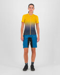 KARPOS Cyklistický dres s krátkym rukávom - VERVE EVO - žltá/modrá