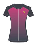 KARPOS Cyklistický dres s krátkym rukávom - VERVE EVO W - modrá/ružová