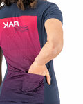 KARPOS Cyklistický dres s krátkym rukávom - VERVE EVO W - modrá/ružová