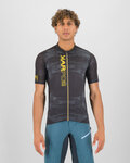 KARPOS Cyklistický dres s krátkym rukávom - GREEN FIRE - čierna/žltá