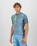 KARPOS Cyklistický dres s krátkym rukávom - GREEN FIRE - žltá/modrá