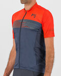 KARPOS Cyklistický dres s krátkym rukávom - GREEN FIRE - červená/šedá