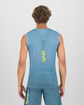KARPOS Cyklistické tričko bez rukávov - VERVE MESH - modrá