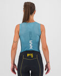 KARPOS Cyklistický dres bez rukávov - VERVE MESH - svetlo modrá