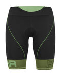 KARPOS Cyklistické nohavice krátke bez trakov - VERVE EVO - čierna/zelená
