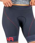 KARPOS Cyklistické nohavice krátke bez trakov - VERVE EVO W - modrá/ružová