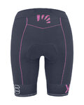 KARPOS Cyklistické nohavice krátke bez trakov - VERVE EVO W - modrá/ružová