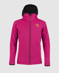 KARPOS Cyklistická vetruodolná bunda - LAVAREDO WINTER KIDS - ružová/čierna