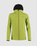 KARPOS Cyklistická vetruodolná bunda - LAVAREDO WINTER KIDS - zelená/čierna