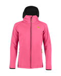 KARPOS Cyklistická vetruodolná bunda - LAVAREDO KID WINTER - ružová/čierna