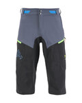 KARPOS Cyklistické nohavice krátke bez trakov - VAL FEDERIA EVO - šedá/čierna