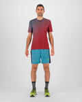 KARPOS Cyklistické tričko s krátkym rukávom - LAVAREDO ULTRA - červená/modrá