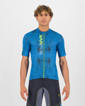 KARPOS Cyklistický dres s krátkym rukávom - VAL VIOLA - modrá/zelená