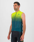 KARPOS Cyklistický dres bez rukávov - VAIL VIOLA  - žltá/zelená