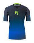 KARPOS Cyklistický dres s krátkym rukávom - VAL DI DENTRO - modrá/čierna