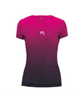 KARPOS Cyklistické tričko s krátkym rukávom - VERVE MESH W - modrá/ružová